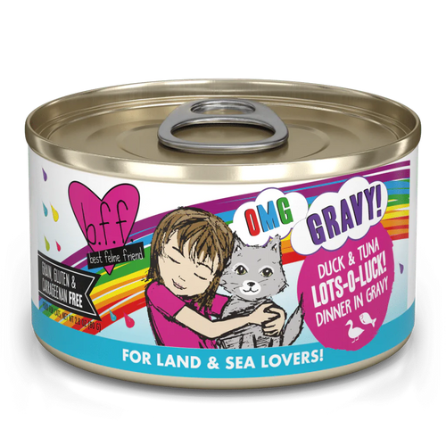 Weruva BFF Oh My Gravy Duck & Tuna Lots-O-Luck! Dinner in Gravy Canned Cat Food
