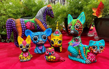 whimsical alebrije-inspired animals