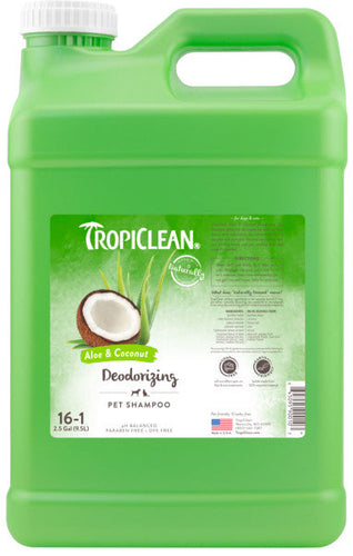 TropiClean Aloe & Coconut Deodorizing Shampoo for Pets