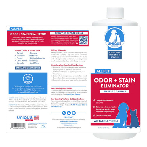 Unique Camping + Marine Pet Odor & Stain Eliminator