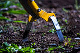 AMES TRUE TEMPER ACTION HOE WITH CUSHION END GRIP ON HARDWOOD HANDLE