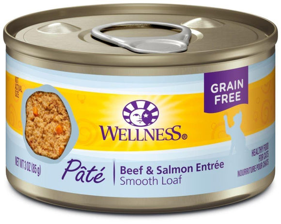 Wellness Complete Health Grain Free Natural Beef and Salmon Recipe Canned Cat Food