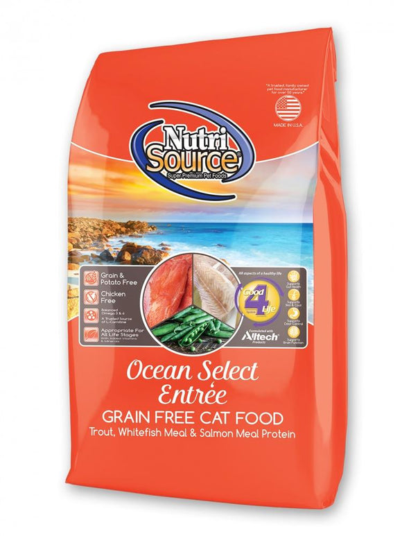 NutriSource Grain Free Ocean Select Entree Dry Cat Food