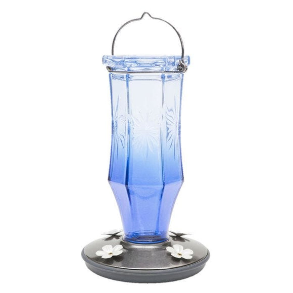 Perky-Pet® Sapphire Starburst Vintage Glass Hummingbird Feeder