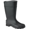 Honeywell Servus Men's Size 7 Black Plain Toe PVC Rubber Boot