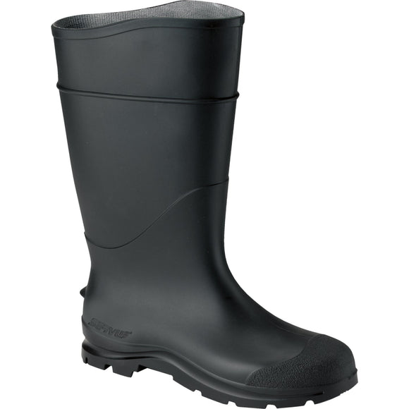 Honeywell Servus Men's Size 9 Black Plain Toe PVC Rubber Boot