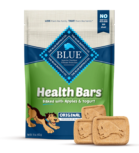 BLUE Health Bars™ CRUNCHY DOG BISCUITS Baked with Apples and Yogurt