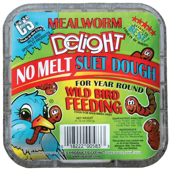C&S Mealworm Delight No Melt Suet Dough