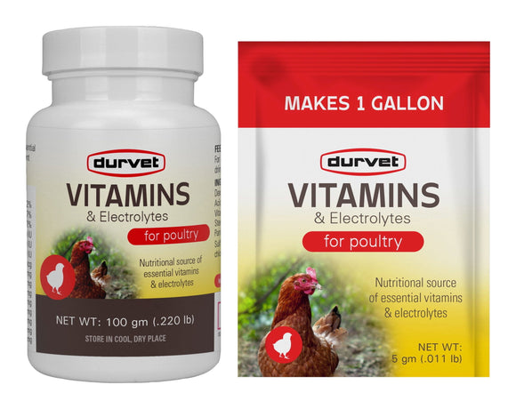 Durvet Vitamins and Electrolytes Powder Livestock Mineral For Poultry